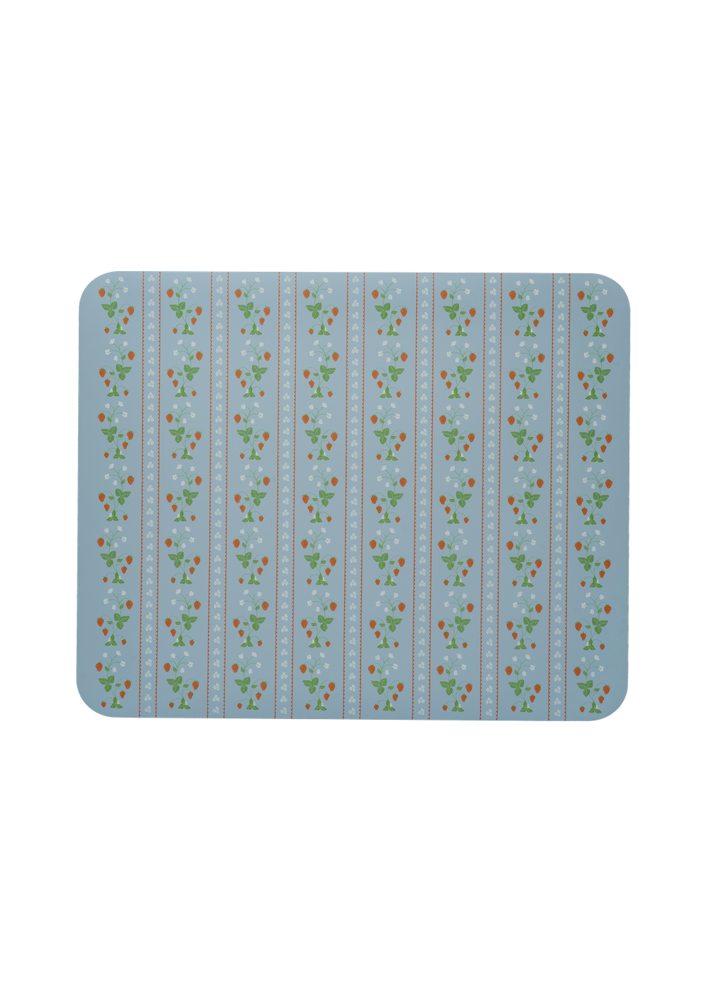 James Stripe Wipeable Placemat (set of 4) in Strawberry