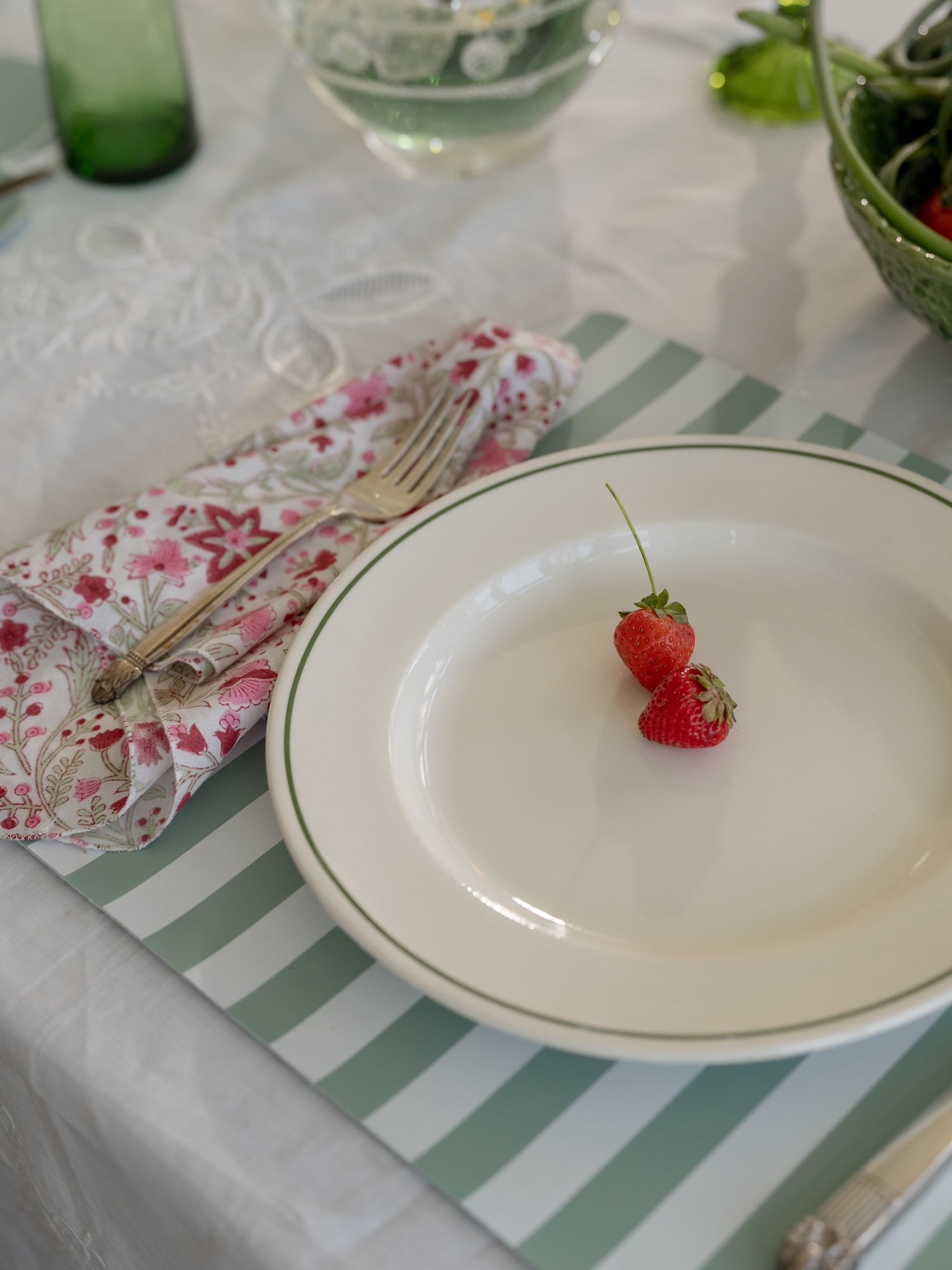 James Stripe Placemat (set of 4) in French Sage